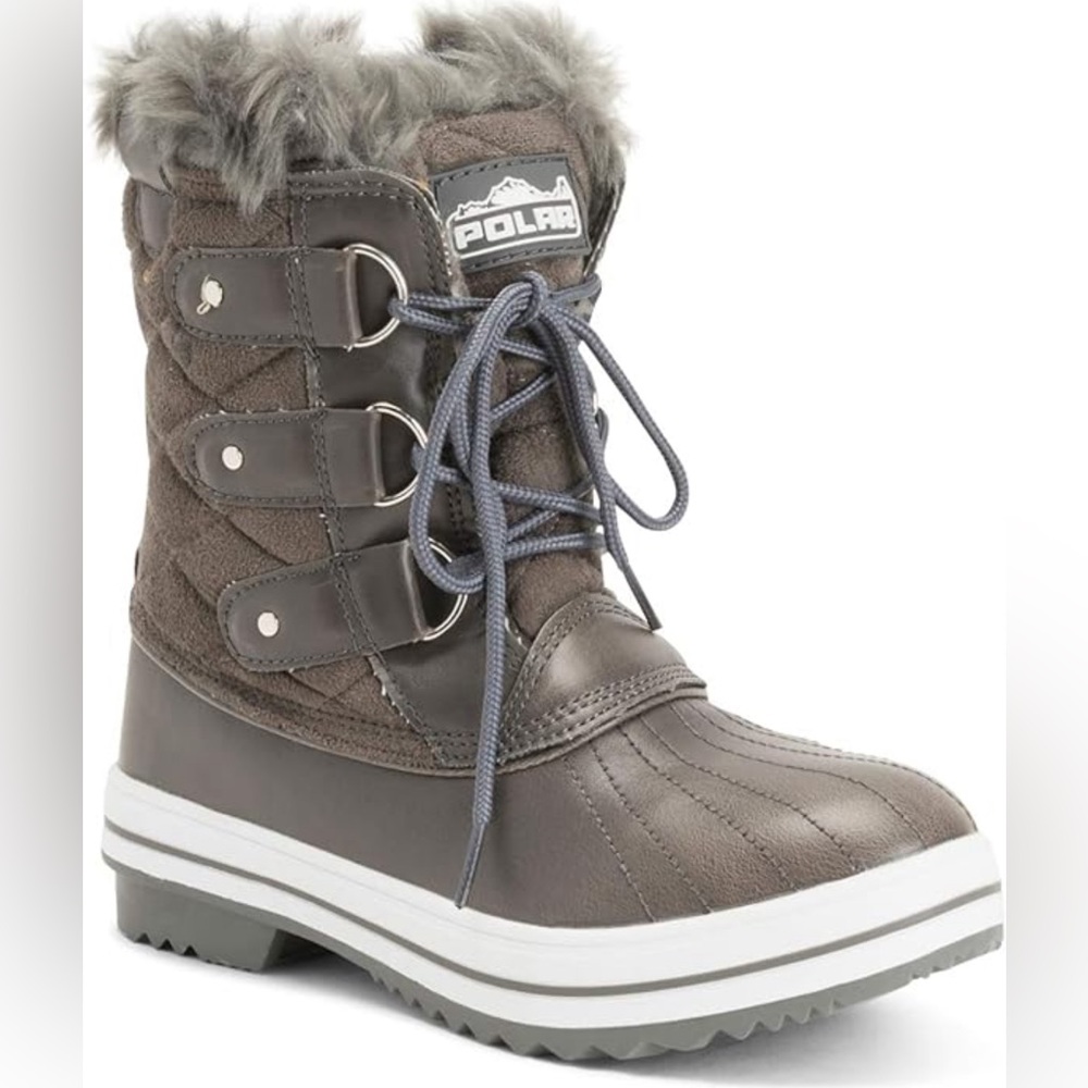 Polar Products Snow Boot Quilted Short Winter Snow Rain Warm Waterproof Boots
